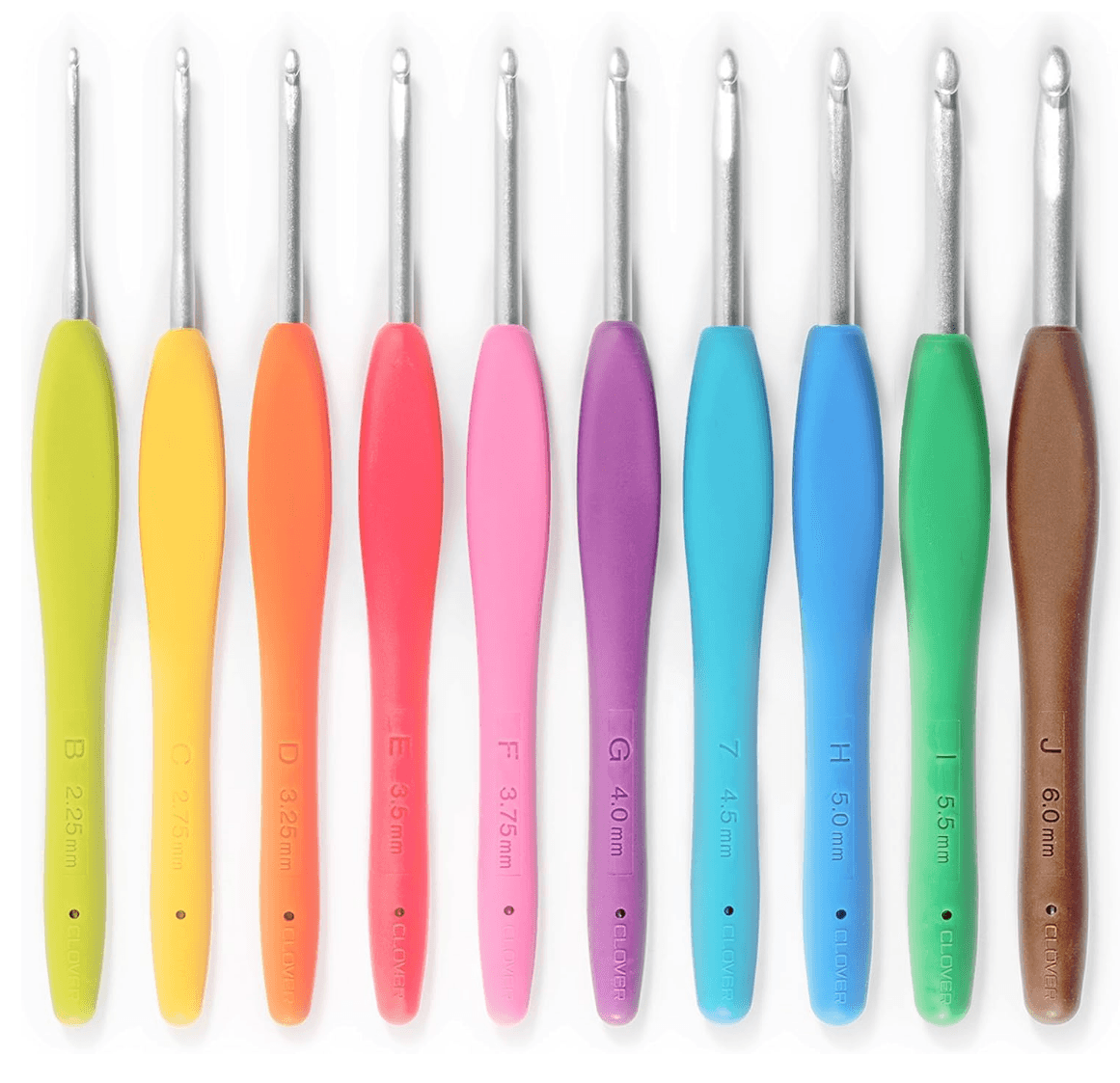 Clover 3672 Amour Crochet Hook Set, 10 sizes