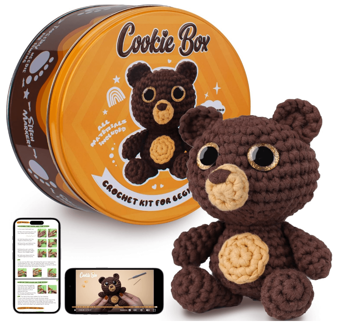 Crochet Bear Amigurumi Crochet kit