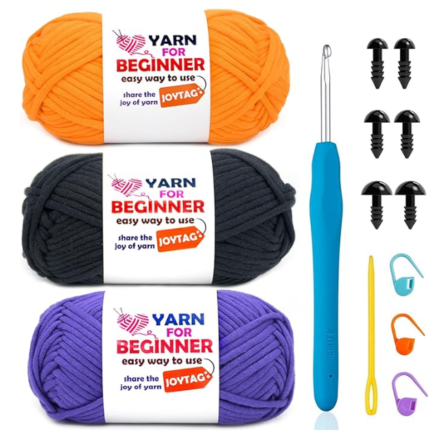 Acrylic yarn for halloween crochet