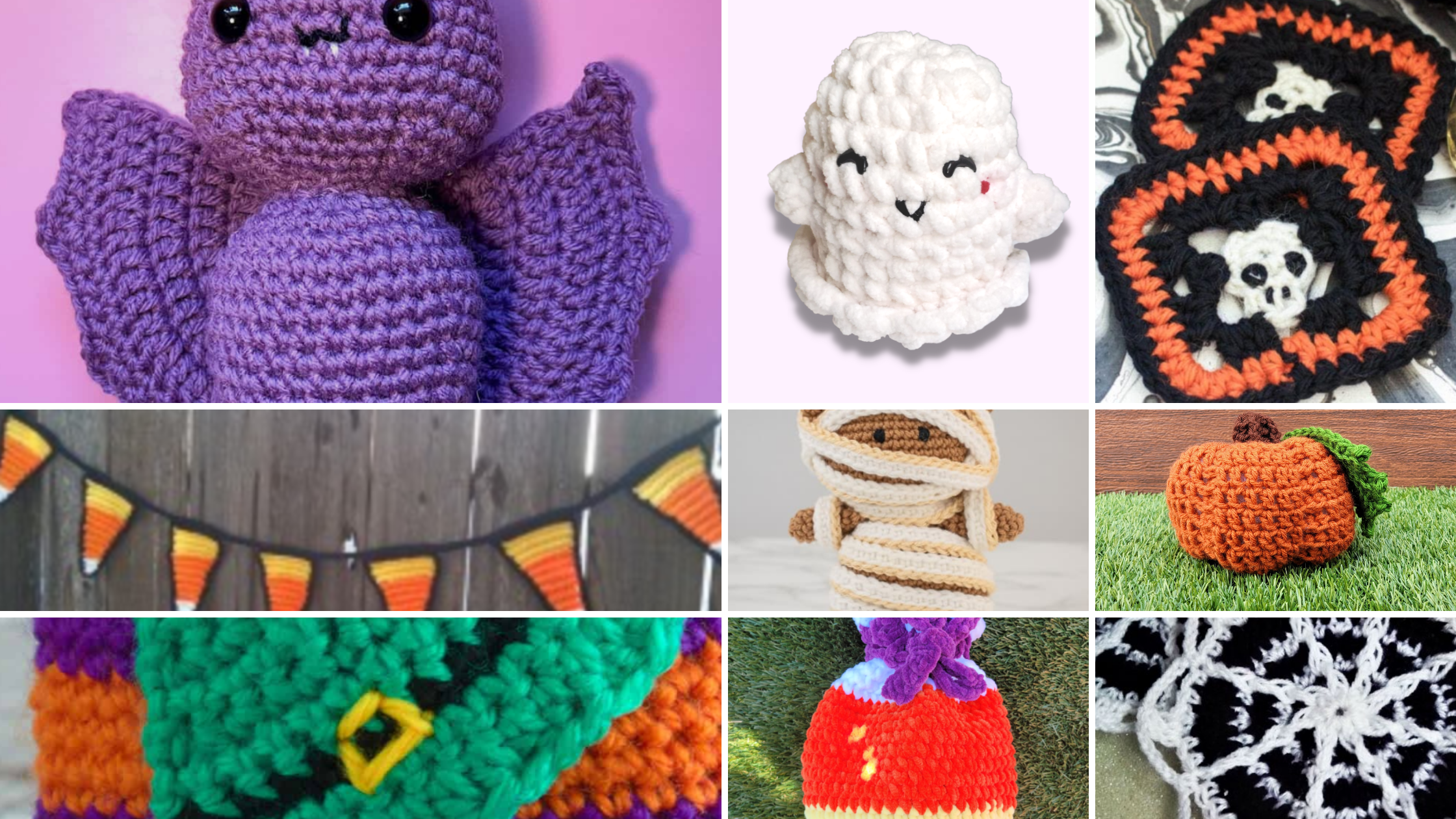 10 Cute & Spooky Crochet Patterns for Halloween