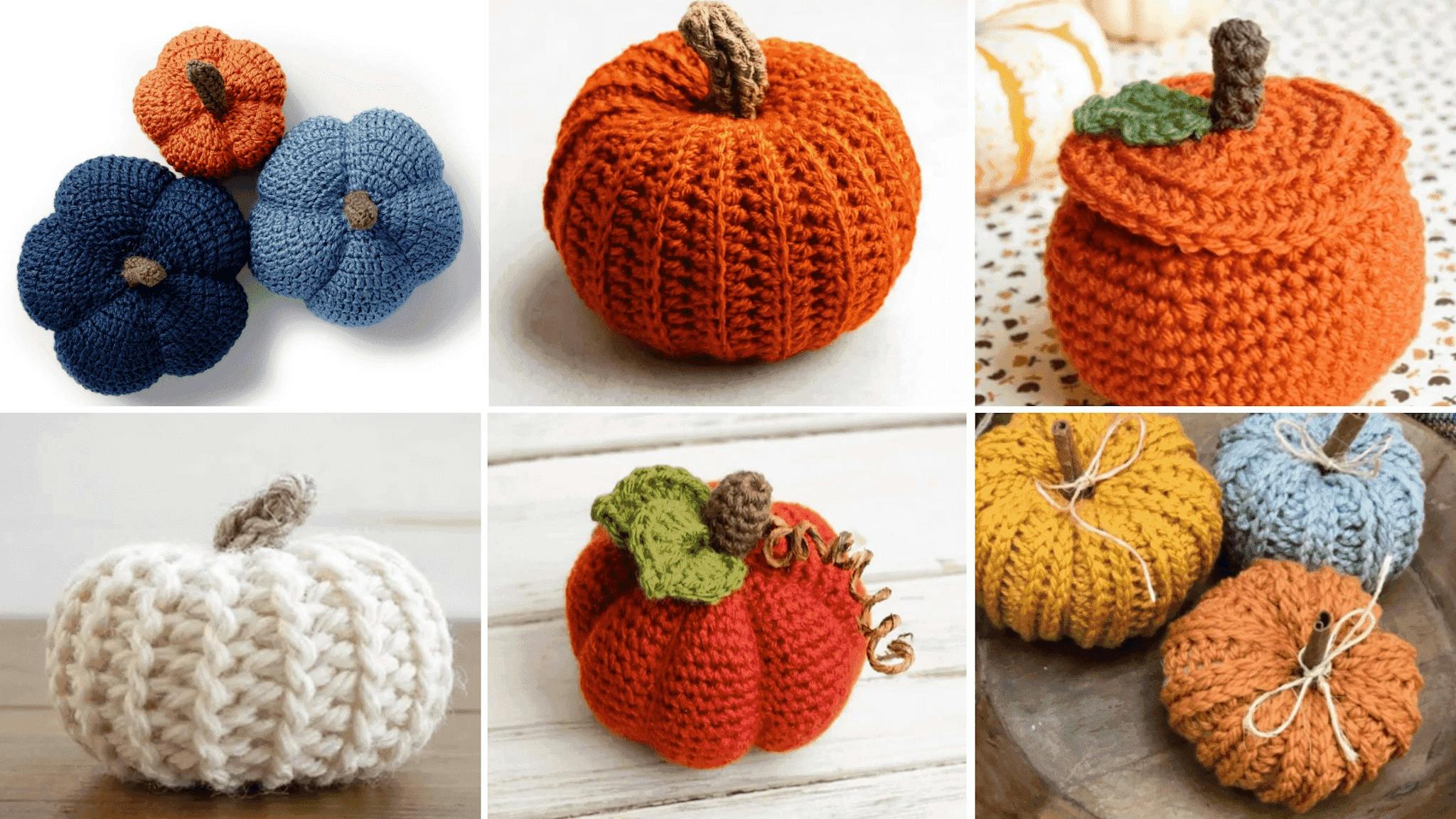 Crochet halloween pumpkins