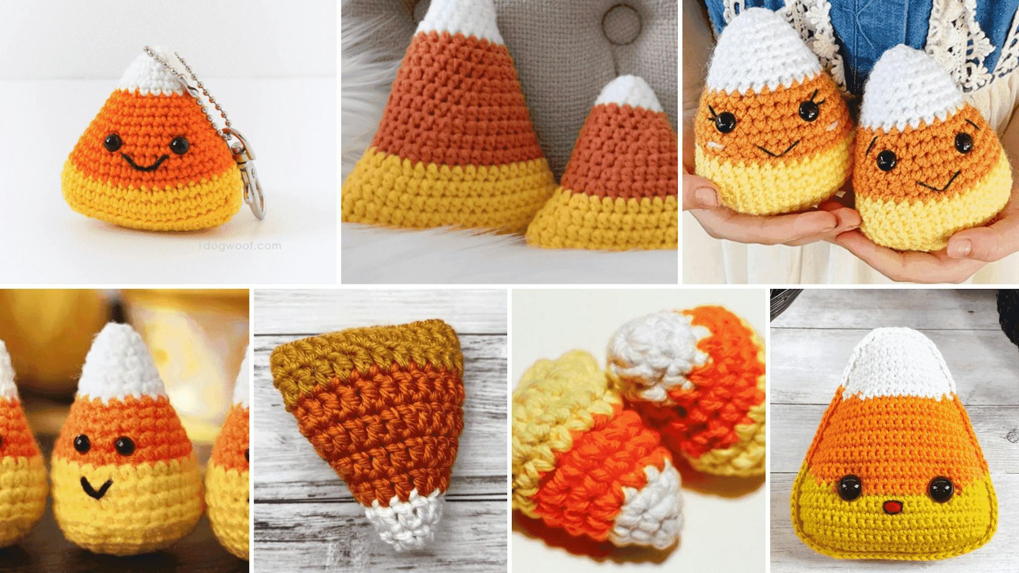 crochet halloween candy corn